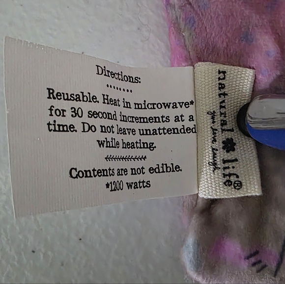 NATURAL LIFE Floral Painted Weighted Eye Mask in Pink, Yellow, Blue - Picture 4 of 4